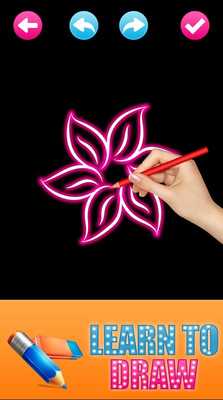 Emulate Android APK Learn to Draw Glow FLowers Emulate Android APK Learn to Draw Glow FLowers