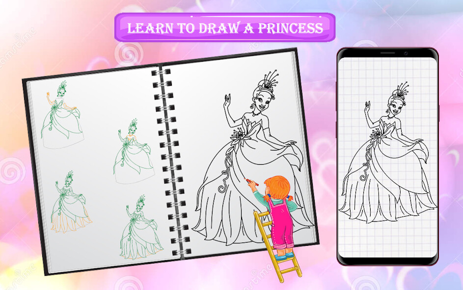 Run android online APK Learn To Draw Royal Princess from MyAndroid or emulate Learn To Draw Royal Princess using MyAndroid