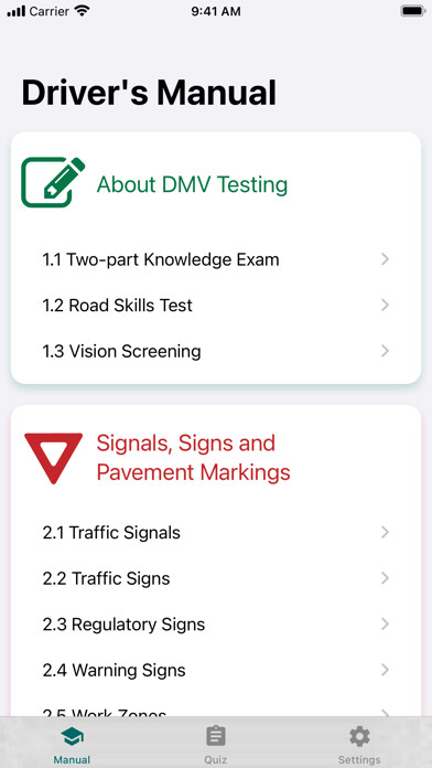 Emulate iPhone app Learn to Drive A-Z using MyAndroid