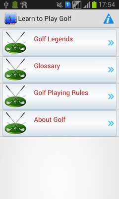 Emulate Android APK Learn to Play Golf