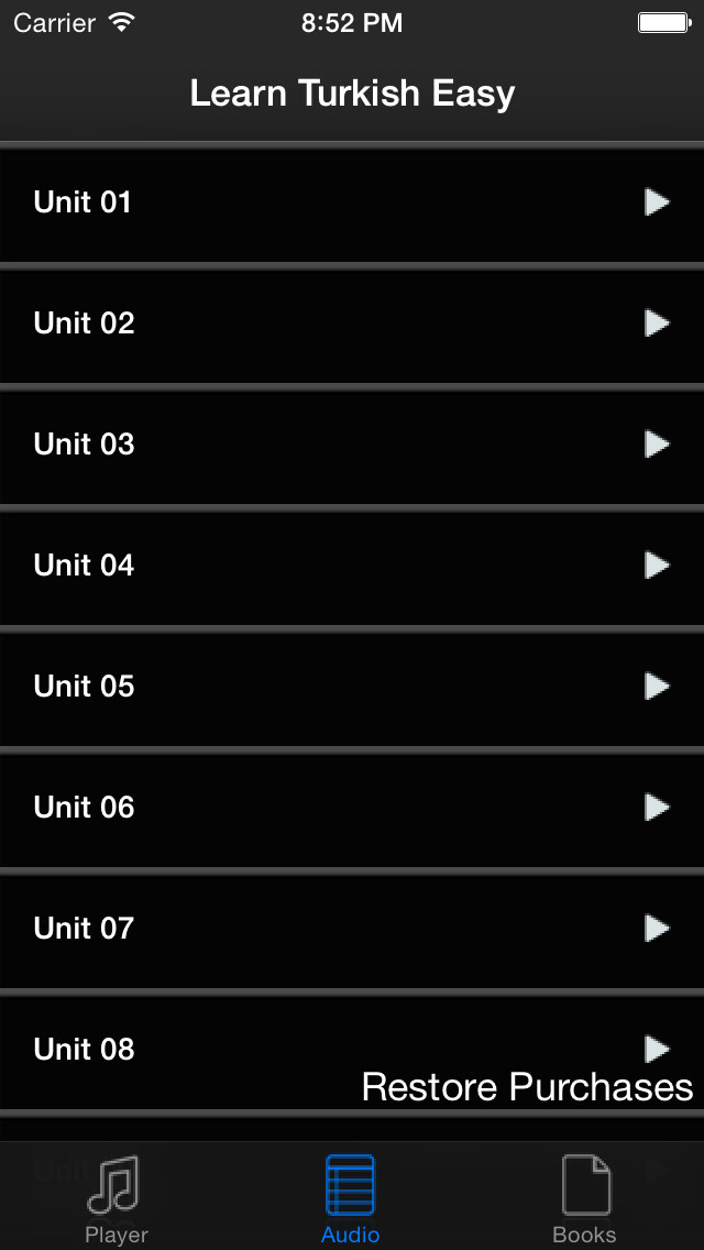 Emulate iPhone app Learn Turkish Easy using MyAndroid Emulate iPhone app Learn Turkish Easy using MyAndroid
