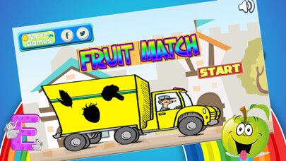Emulate iPhone app Learn Vegetable & Fruit Shapes And Colors Sorting using MyAndroid
