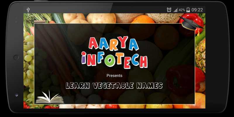 Emulate Android APK Learn Vegetable Names