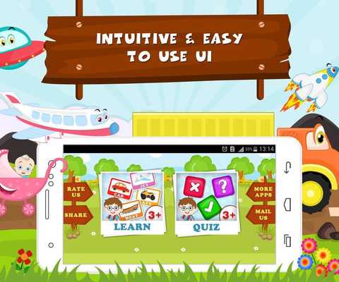 Emulate Android APK Learn Vehicle Names - Kids Fun