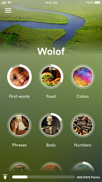 Emulate iPhone app Learn Wolof - EuroTalk using MyAndroid