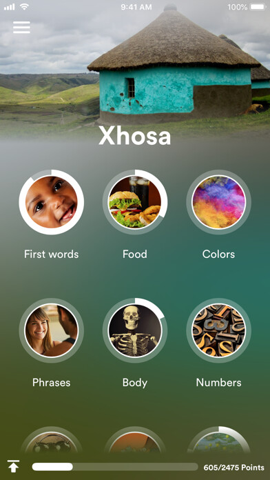 Emulate iPhone app Learn Xhosa - EuroTalk using MyAndroid