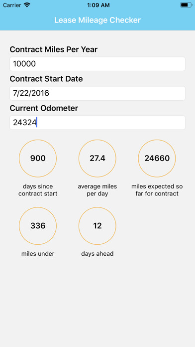 Emulate iPhone app Lease Mileage using MyAndroid Emulate iPhone app Lease Mileage using MyAndroid