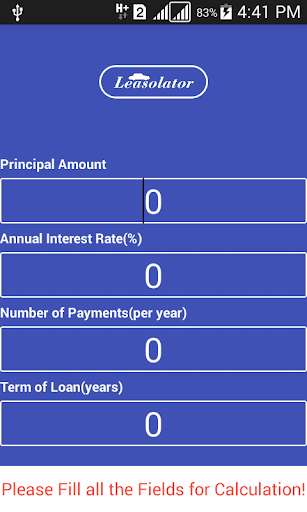 Run android online APK Leasolator (A compact lease calculator) from MyAndroid or emulate Leasolator (A compact lease calculator) using MyAndroid