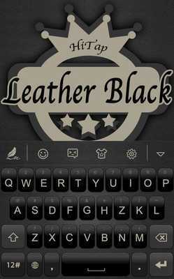 Emulate Android APK Leather Black HiTap Keyboard Emulate Android APK Leather Black HiTap Keyboard