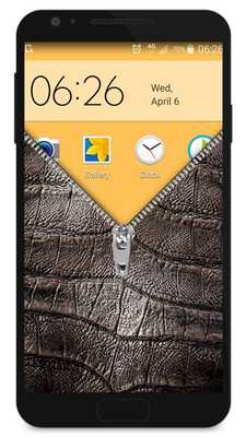 Emulate Android APK Leather zipper - fake