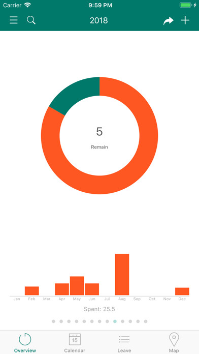 Emulate iPhone app Leave Days using MyAndroid