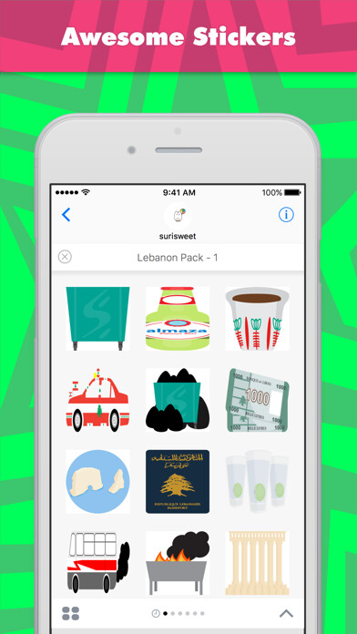 Emulate iPhone app Lebanon Pack - 1 stickers by Suri Sweet using MyAndroid Emulate iPhone app Lebanon Pack - 1 stickers by Suri Sweet using MyAndroid