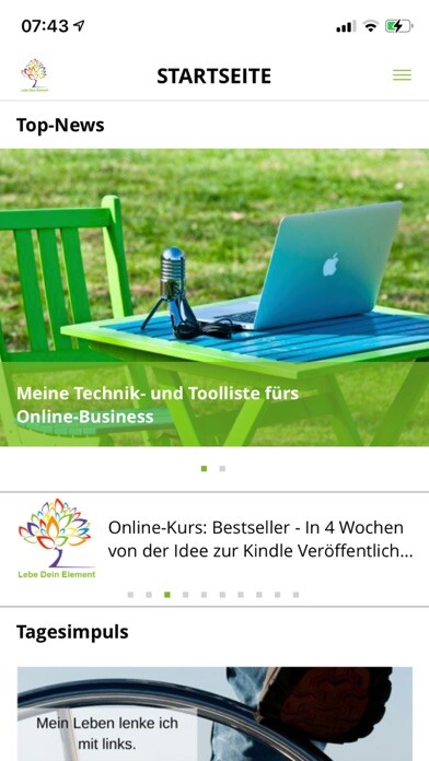 Emulate iPhone app Lebe dein Element! using MyAndroid Emulate iPhone app Lebe dein Element! using MyAndroid
