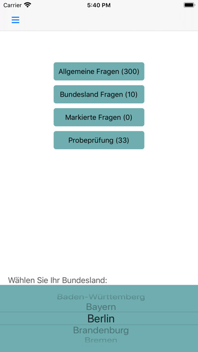 Emulate iPhone app Leben in Deutschland 300Fragen using MyAndroid Emulate iPhone app Leben in Deutschland 300Fragen using MyAndroid