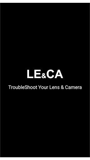 Run android online APK LE&CA - Troubleshoot Your Lens & Camera from MyAndroid or emulate LE&CA - Troubleshoot Your Lens & Camera using MyAndroid