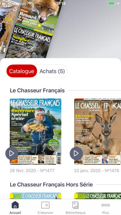 Emulate iPhone app Le Chasseur Français Magazine using MyAndroid Emulate iPhone app Le Chasseur Français Magazine using MyAndroid