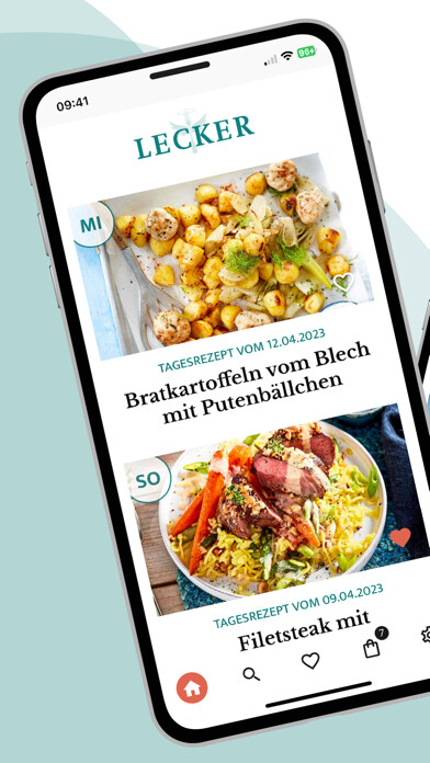 Emulate iPhone app Lecker - Rezepte für jeden Tag using MyAndroid Emulate iPhone app Lecker - Rezepte für jeden Tag using MyAndroid