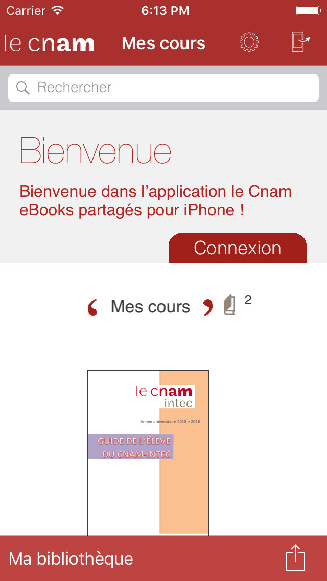 Emulate iPhone app le Cnam eBooks partagés using MyAndroid Emulate iPhone app le Cnam eBooks partagés using MyAndroid