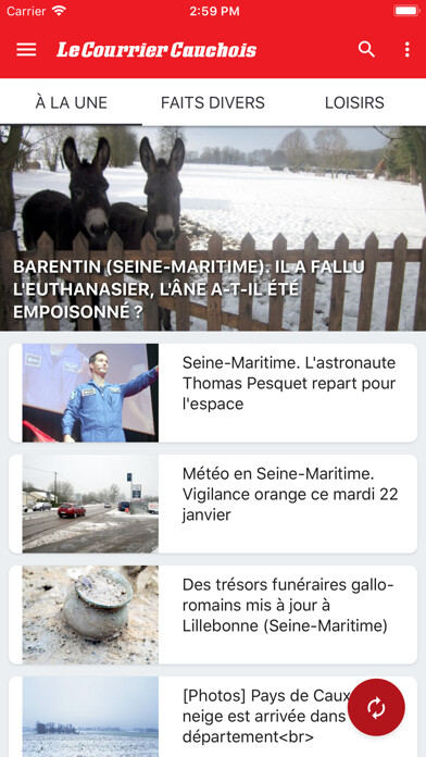 Emulate iPhone app Le Courrier Cauchois using MyAndroid Emulate iPhone app Le Courrier Cauchois using MyAndroid