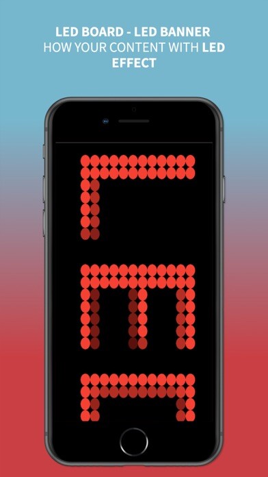 Emulate iPhone app Led Board - Led Banner using MyAndroid