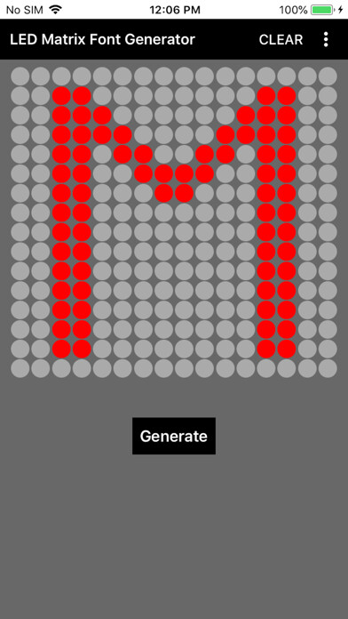 Emulate iPhone app LED Matrix Font Generator using MyAndroid Emulate iPhone app LED Matrix Font Generator using MyAndroid