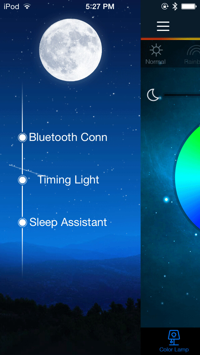 Emulate iPhone app LED Melody Smart lights using MyAndroid Emulate iPhone app LED Melody Smart lights using MyAndroid