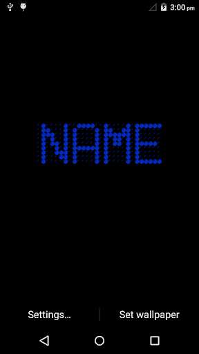 Run android online APK LED My Name Neon Live Wallpaper from MyAndroid or emulate LED My Name Neon Live Wallpaper using MyAndroid