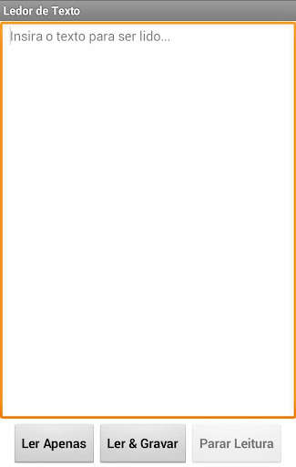 Emulate Android APK Ledor de Texto