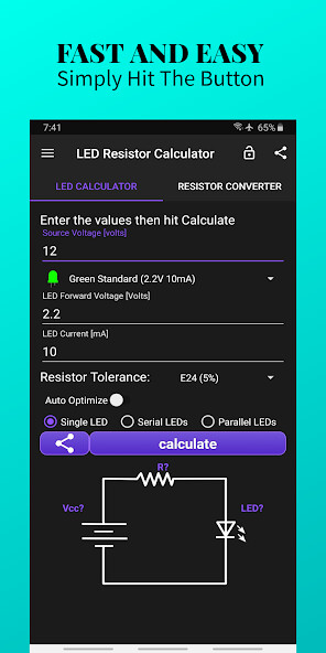 Run android online APK LED Resistor Calculator with SMD LEDs from MyAndroid or emulate LED Resistor Calculator with SMD LEDs using MyAndroid Run android online APK LED Resistor Calculator with SMD LEDs from MyAndroid or emulate LED Resistor Calculator with SMD LEDs using MyAndroid