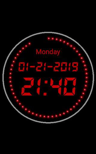 Run android online APK LED Ring Clock from MyAndroid or emulate LED Ring Clock using MyAndroid