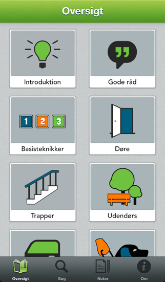 Emulate iPhone app Ledsageteknik – sådan følges man ad, når den ene har et synshandicap using MyAndroid