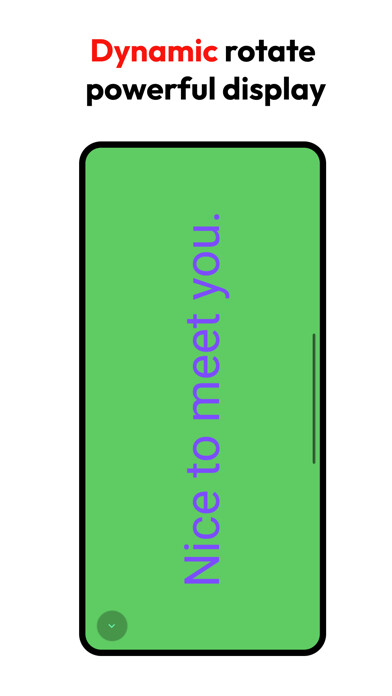 Emulate iPhone app Led Scroller by onmonday using MyAndroid