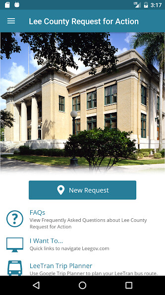 Emulate iPhone app Lee County Request for Action using MyAndroid Emulate iPhone app Lee County Request for Action using MyAndroid