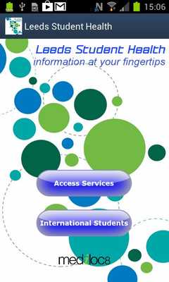 Emulate Android APK Leeds Student Health