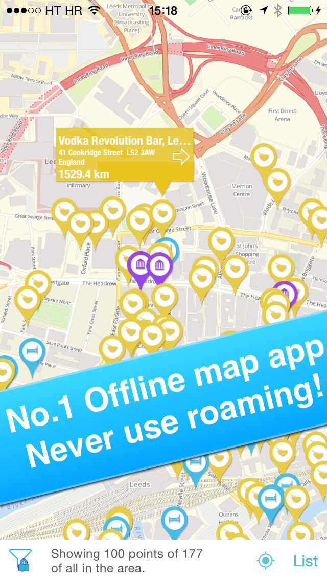 Emulate iPhone app Leeds, Uk - Offline Guide - using MyAndroid Emulate iPhone app Leeds, Uk - Offline Guide - using MyAndroid