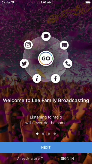 Emulate iPhone app Lee Family Broadcasting using MyAndroid