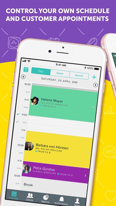 Emulate iPhone app Leeloo: Appointment Scheduler using MyAndroid
