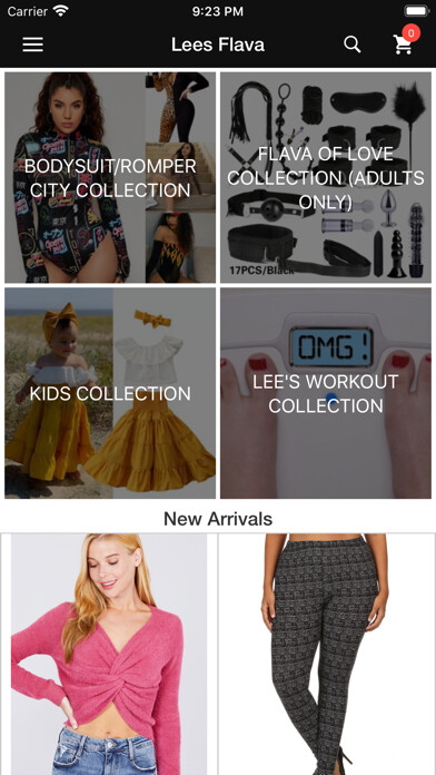 Emulate iPhone app Lees Flava Shop using MyAndroid