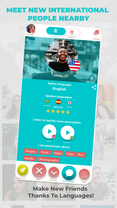 Emulate iPhone app Leeve-Language-Friends-Nearby using MyAndroid
