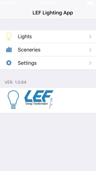 Emulate iPhone app LEF Lighting App using MyAndroid Emulate iPhone app LEF Lighting App using MyAndroid