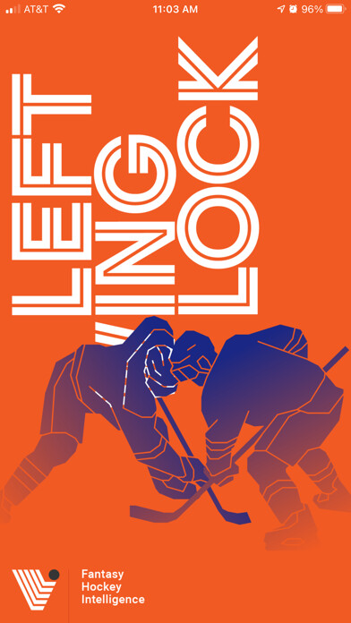 Emulate iPhone app Left Wing Lock Fantasy Hockey using MyAndroid