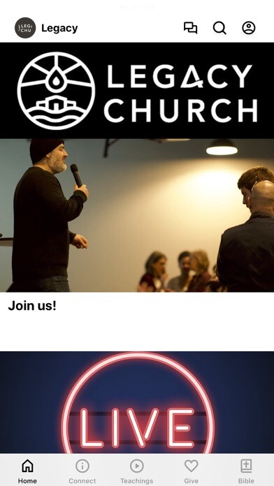 Emulate iPhone app Legacy Church NW using MyAndroid Emulate iPhone app Legacy Church NW using MyAndroid