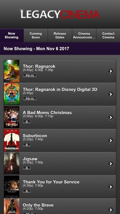 Emulate iPhone app Legacy Cinema using MyAndroid