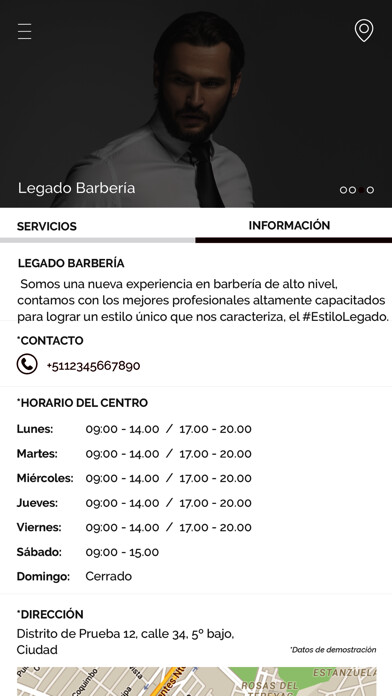 Emulate iPhone app Legado Barbería CR using MyAndroid Emulate iPhone app Legado Barbería CR using MyAndroid