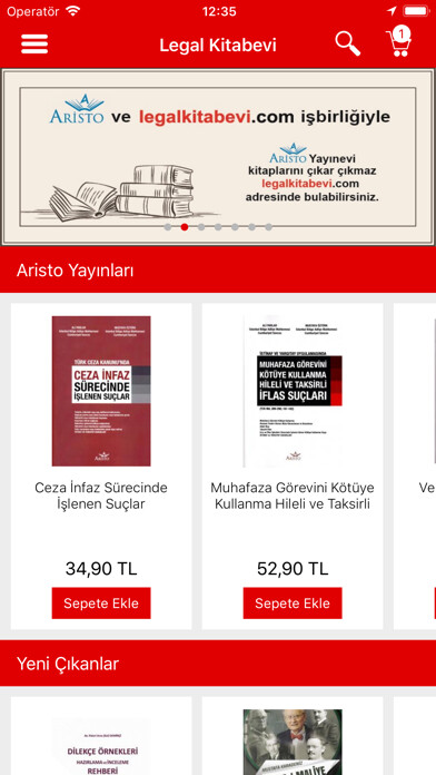 Emulate iPhone app Legal Kitabevi using MyAndroid Emulate iPhone app Legal Kitabevi using MyAndroid