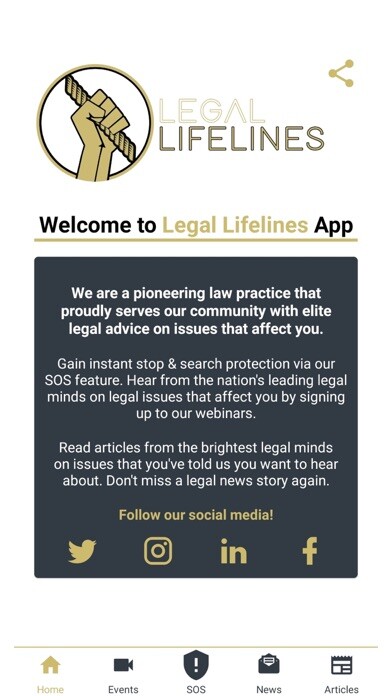 Emulate iPhone app Legal Lifelines Stop & Search using MyAndroid Emulate iPhone app Legal Lifelines Stop & Search using MyAndroid