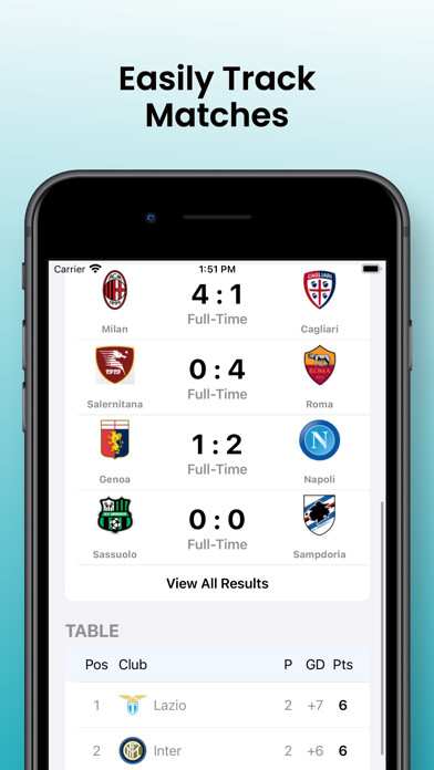 Emulate iPhone app Lega Serie A - Risultati using MyAndroid Emulate iPhone app Lega Serie A - Risultati using MyAndroid