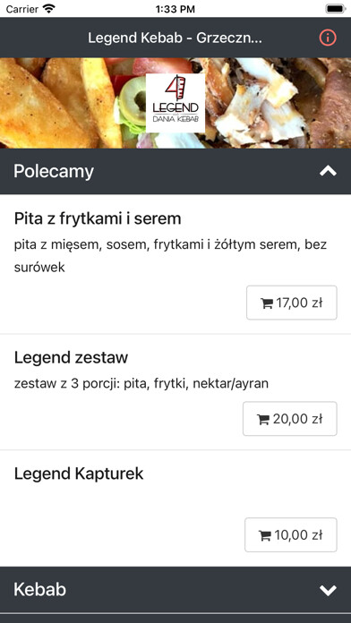 Emulate iPhone app Legend Kebab using MyAndroid Emulate iPhone app Legend Kebab using MyAndroid