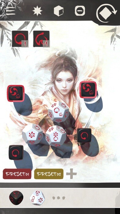 Emulate iPhone app Legend of the Five Rings Dice using MyAndroid