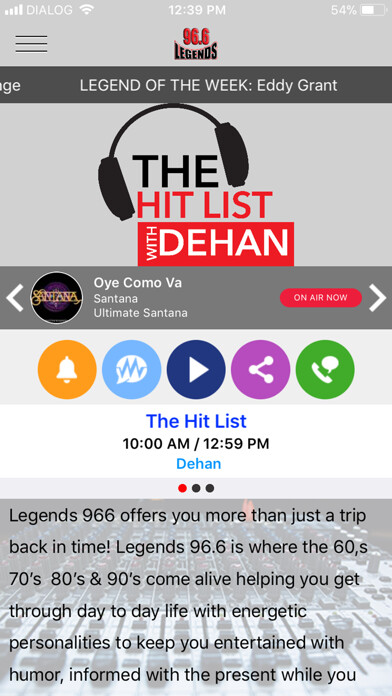 Emulate iPhone app Legends FM using MyAndroid